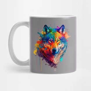 Painted Wolf Mug